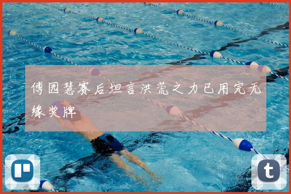 傅园慧赛后坦言洪荒之力已用完无缘奖牌